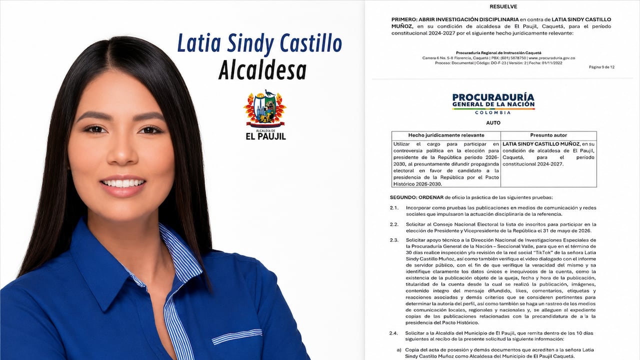 Procuraduría sancionó a la alcaldesa de El Paujil por apoyar campaña de Iván Cepeda.