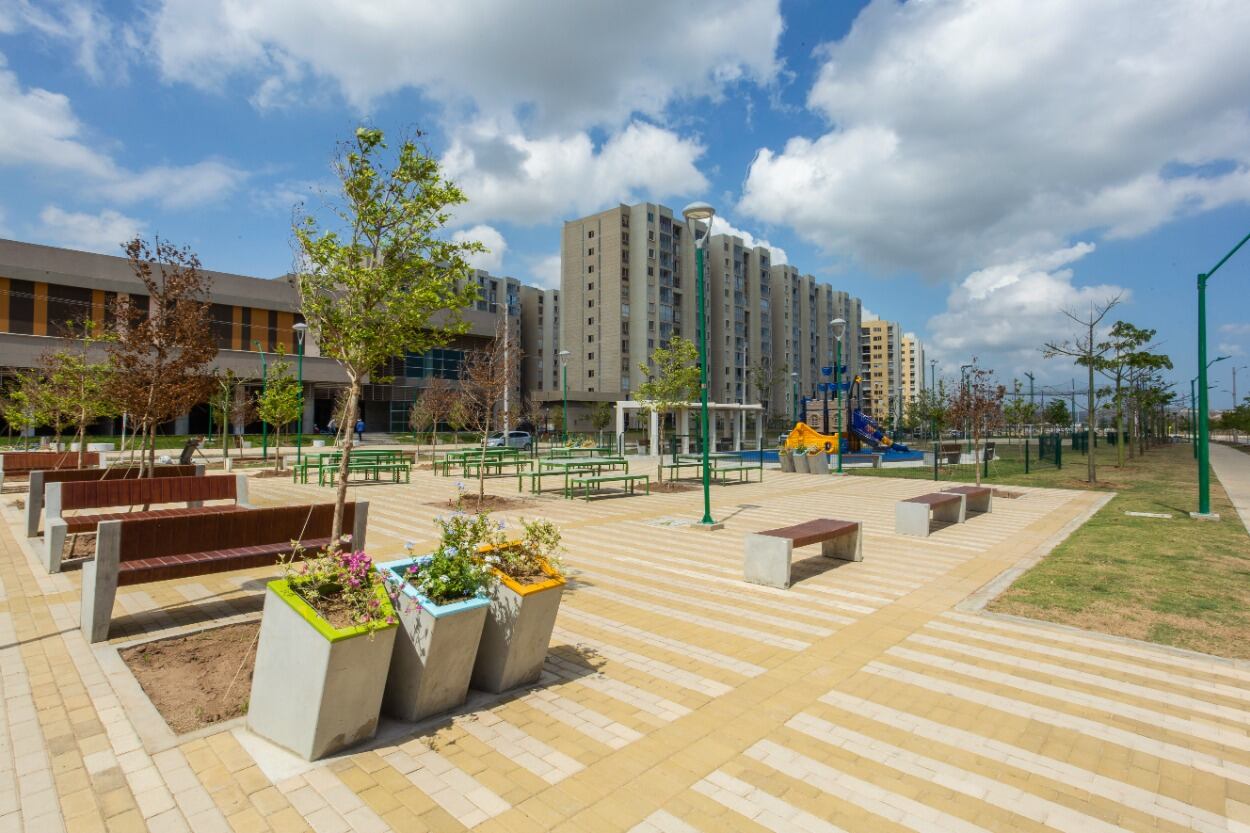 Alameda del Río, en Barranquilla, es uno de los proyectos de Amarilo. Cuenta con 84 hectáreas destinadas a espacio público, entre vías, parques y zonas de protección ambiental; y 87 hectáreas de vivienda, comercio y equipamientos.