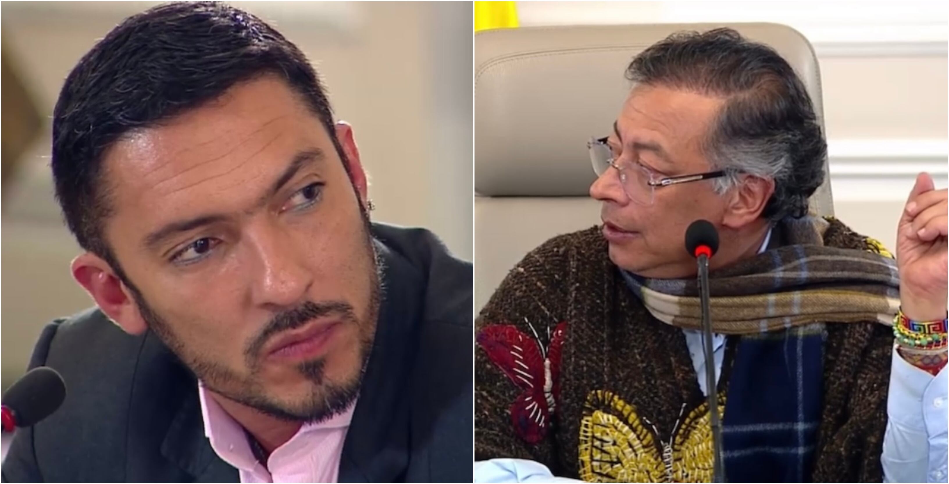 Juan Carlos Florián y Gustavo Petro