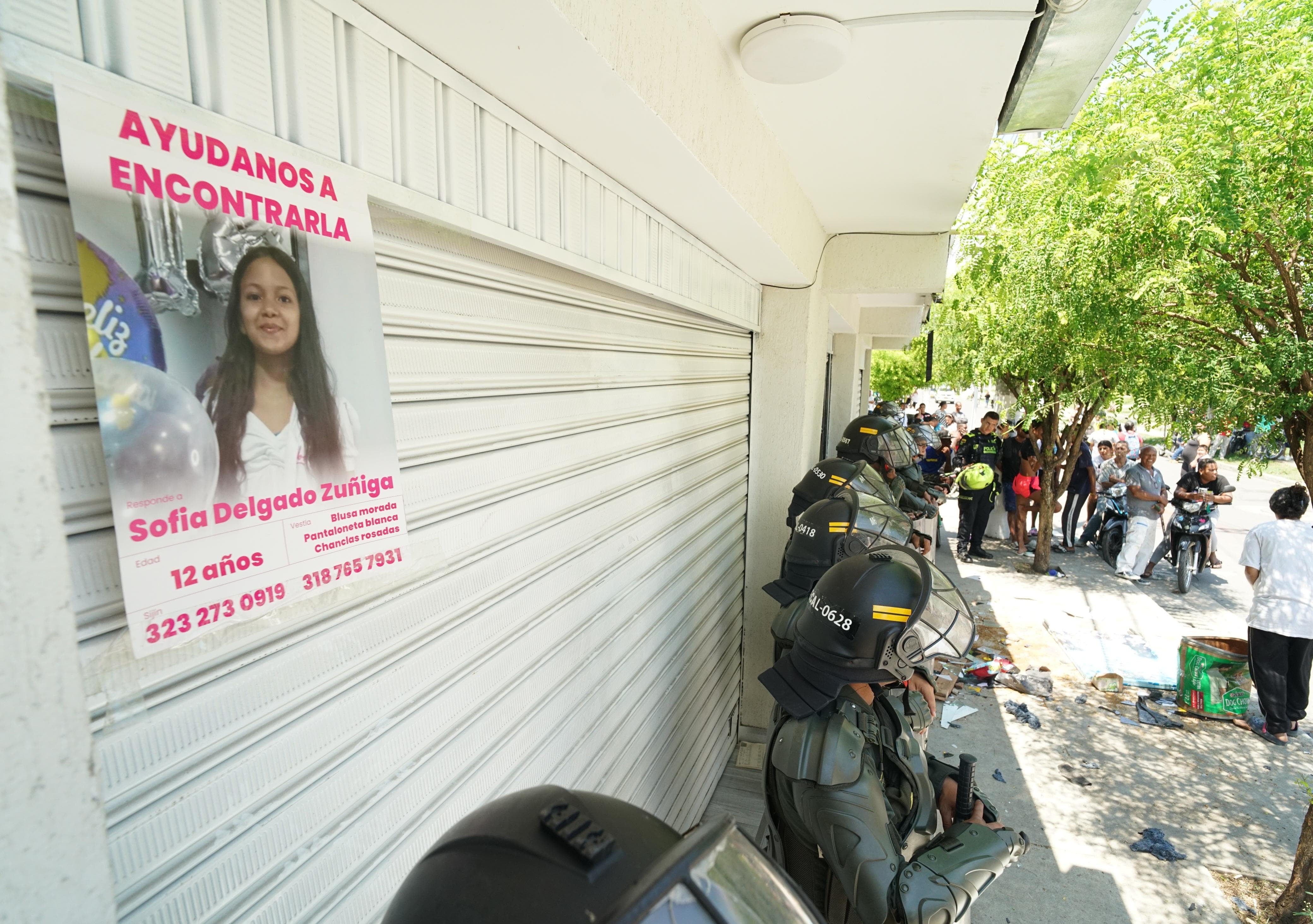 Tensa situación en Candelaria por el hallazgo del cuerpo sin vida dela niña Sofía Delgado.