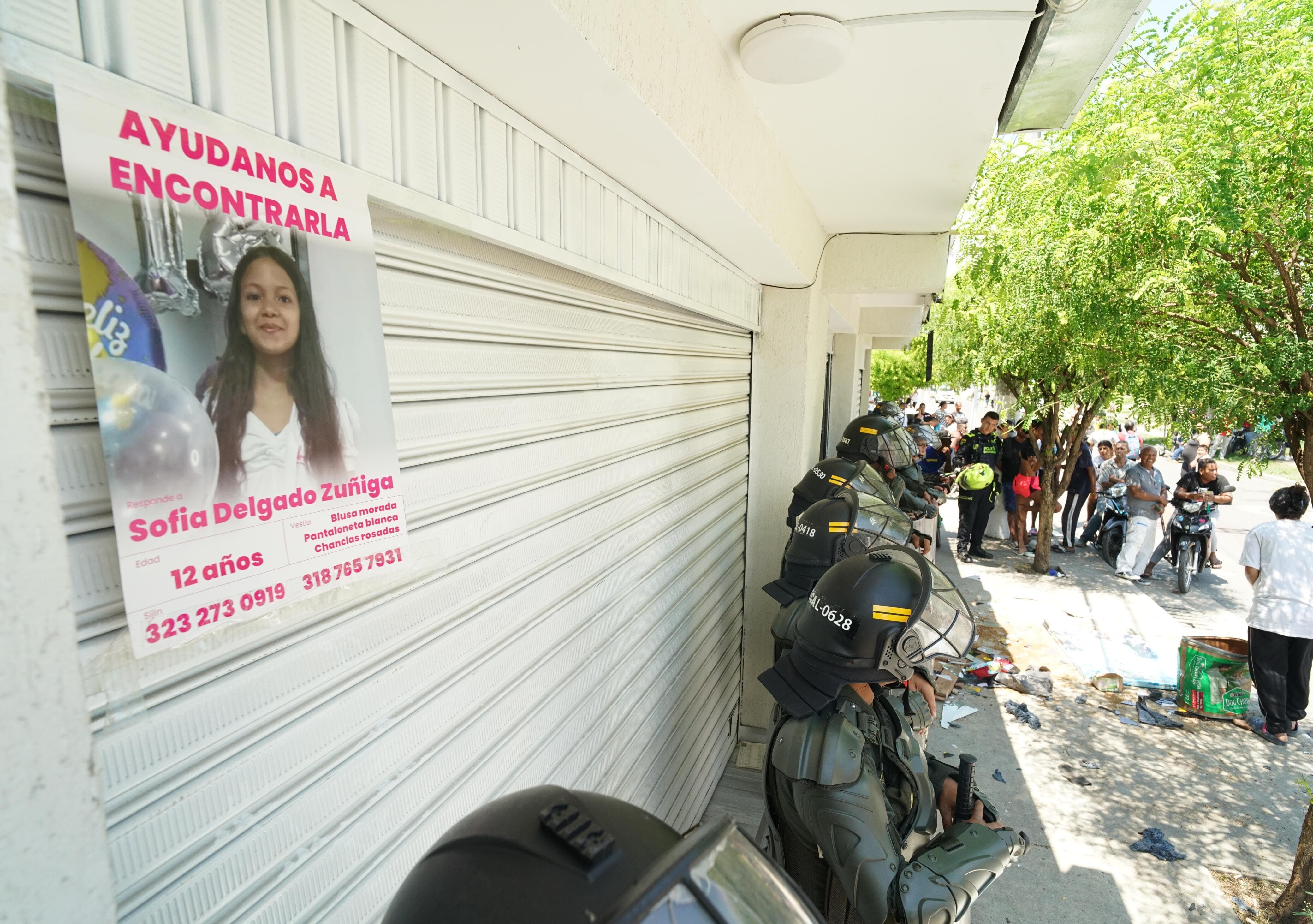 Tensa situación en Candelaria por el hallazgo del cuerpo sin vida dela niña Sofía Delgado.