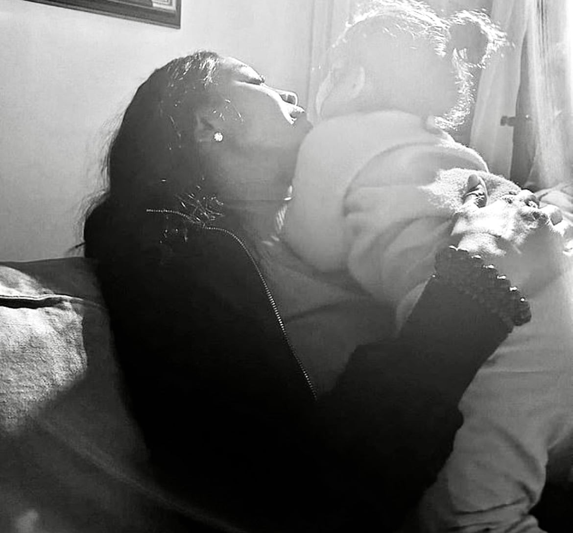 Naomi Campbell bebé. Foto: Instagram. @naomi.