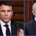 El presidente de Francia, Emmanuel Macron y el presidente de Brasil, Luiz Inácio Lula da Silva.