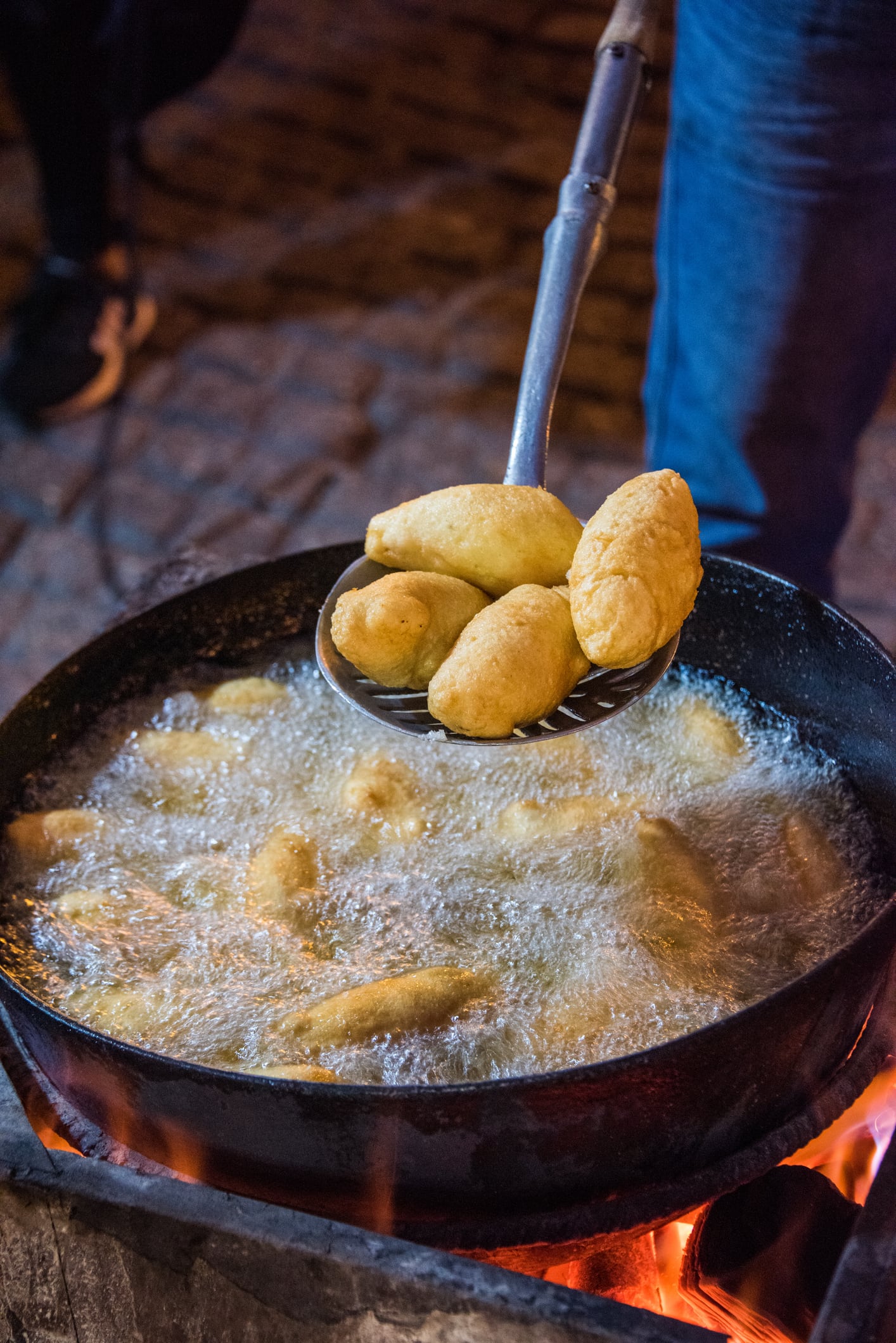 Carimañolas, comida típica de Cartagena.
