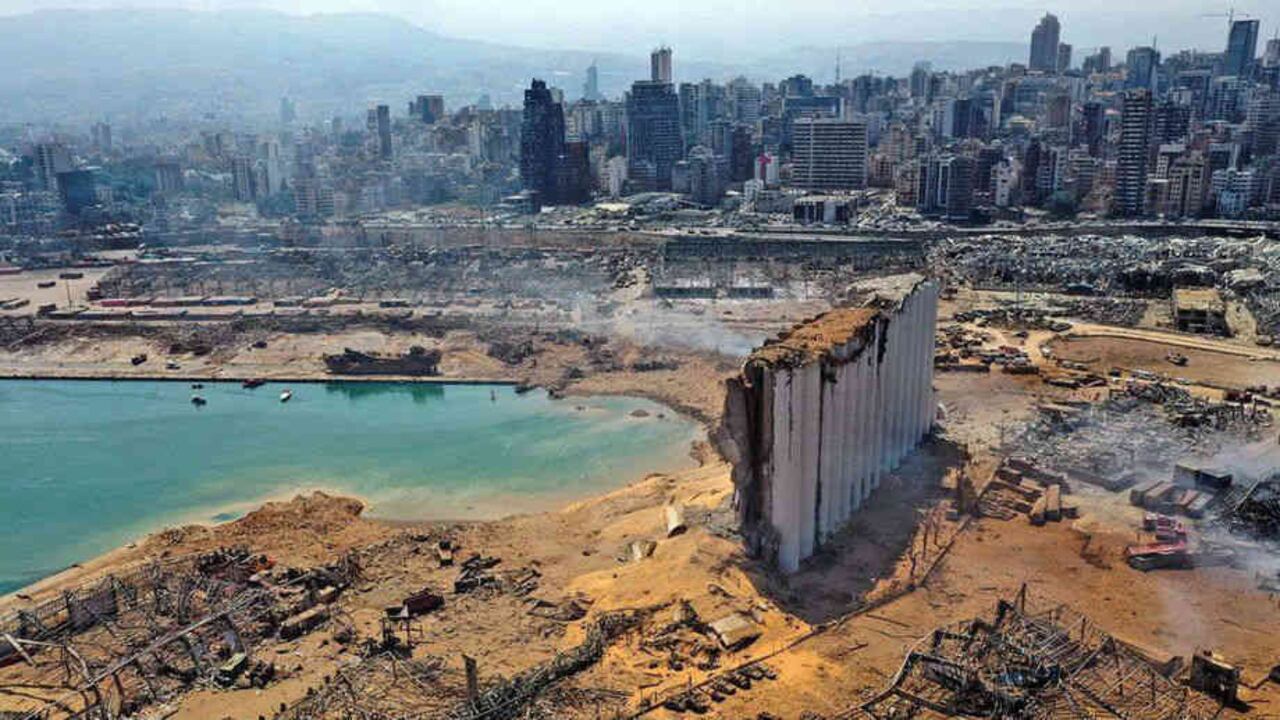 El puerto de Beirut, el corazón de la ciudad, quedó totalmente destruido./Foto: GETTY IMAGES