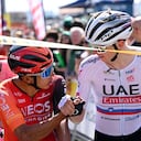 Egan Bernal y Tadej Pogacar: un llamativo duelo en la Vuelta a Cataluña 2024.