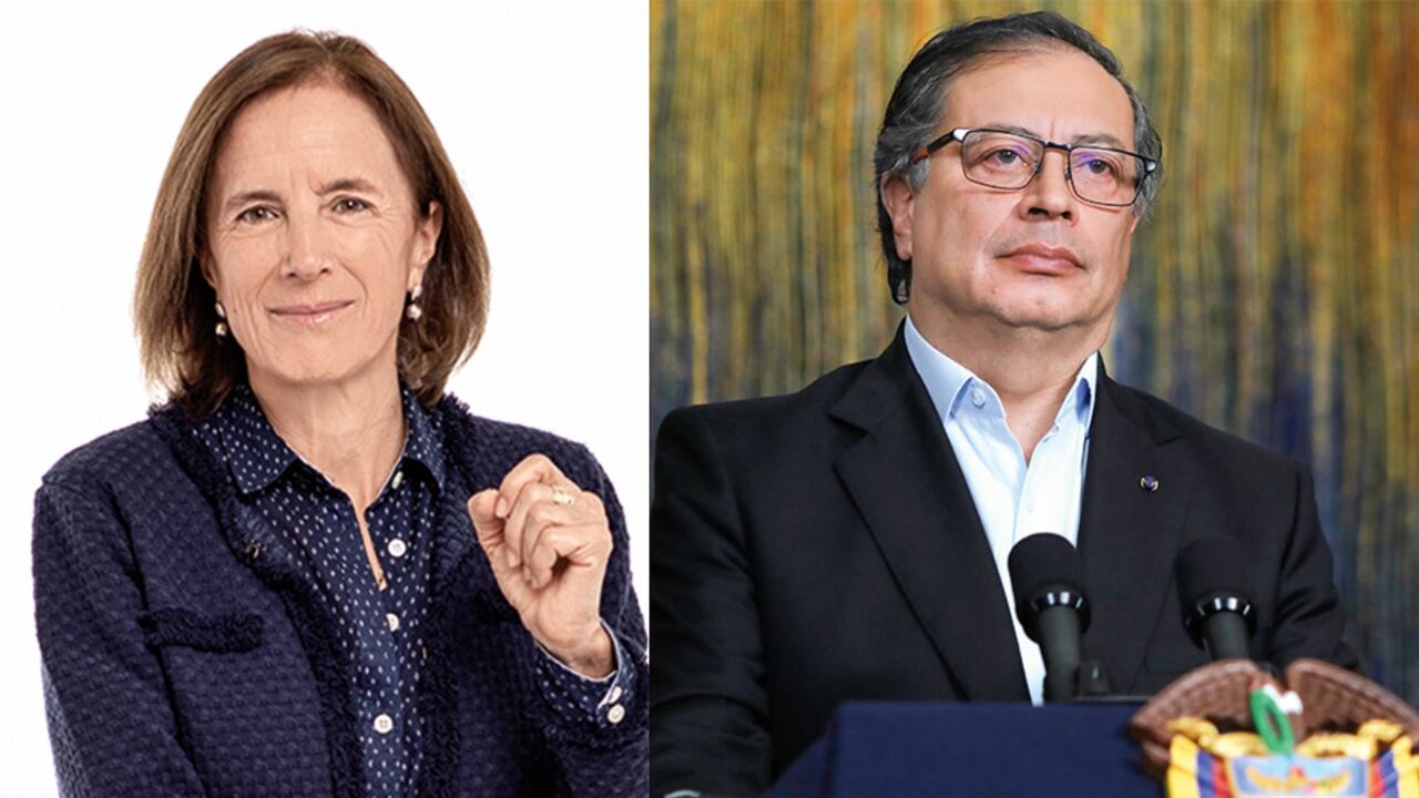 Salud Hernández-Mora y Gustavo Petro