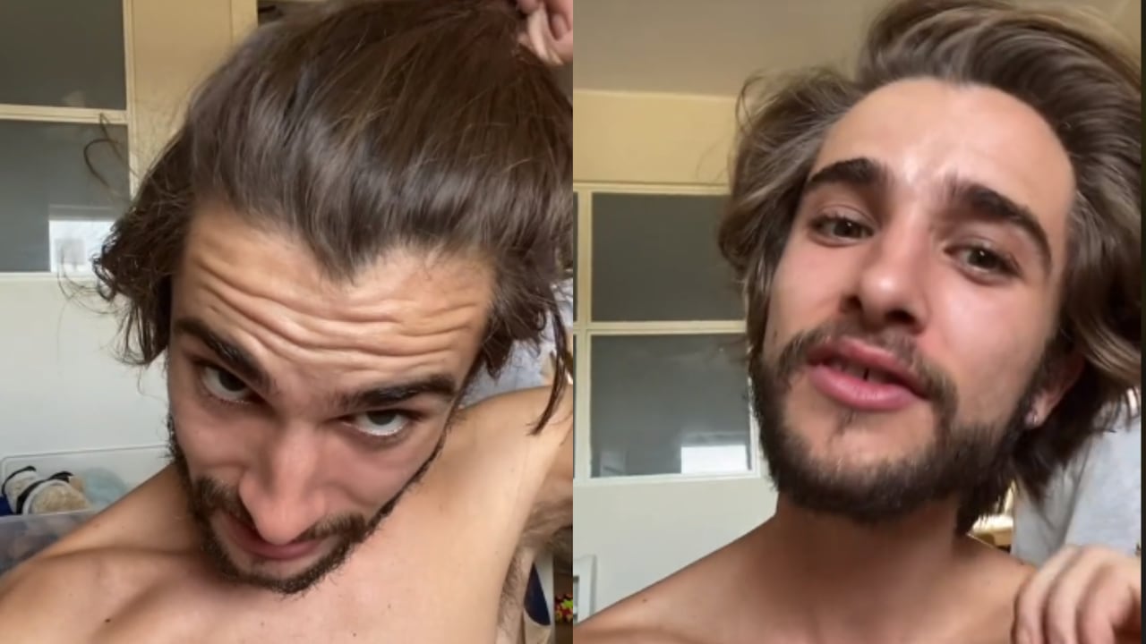 El tiktoker asegura que lleva casi 300 días sin aplicar champú en su pelo.