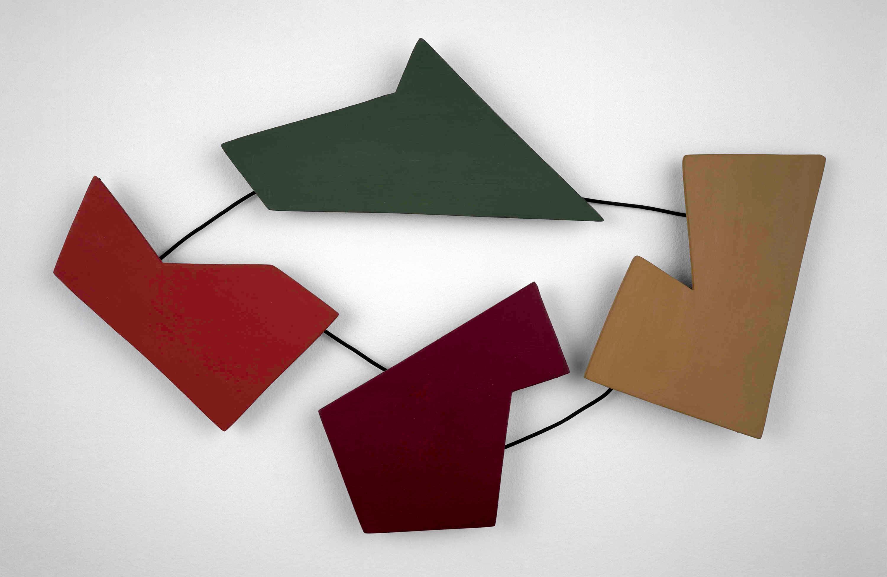 12. Raúl Lozza, (Argentine, 1911–2008). Relief N° 30. 1946. Casein on wood and painted metal.