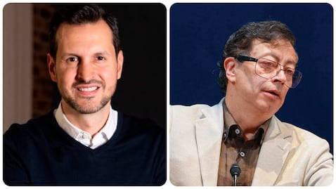 Carlos Ríos y Gustavo Petro.