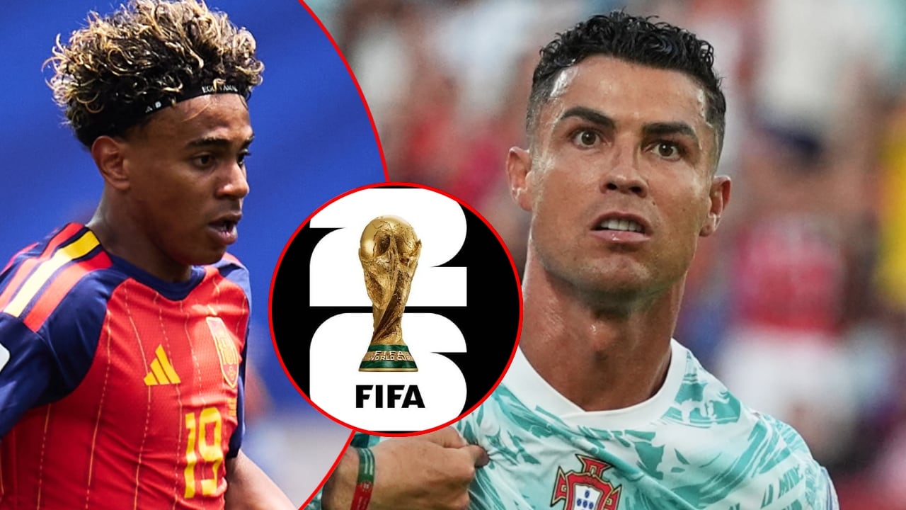Lamine Yamal y Cristiano Ronaldo.