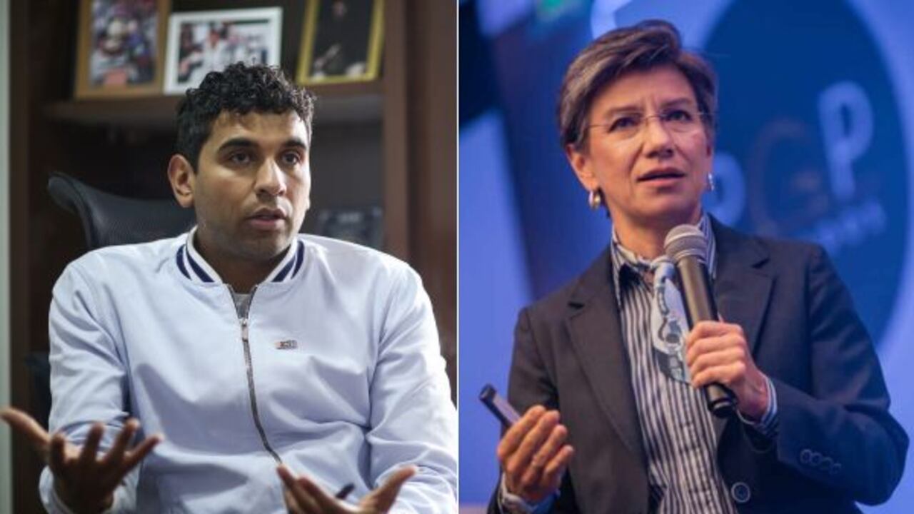 David Racero y Claudia López.