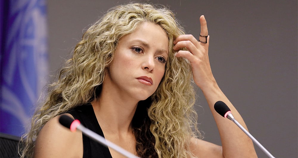 Shakira, cantante colombiana.