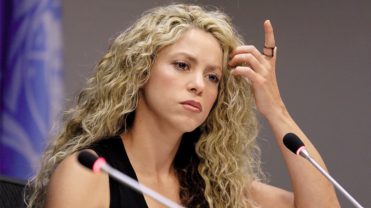 Shakira, cantante colombiana.