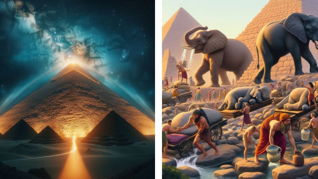 La inteligencia artificial ha revelado imágenes impactantes que ilustran cómo se construyeron las pirámides de Egipto, combinando elementos históricos y fantásticos.
