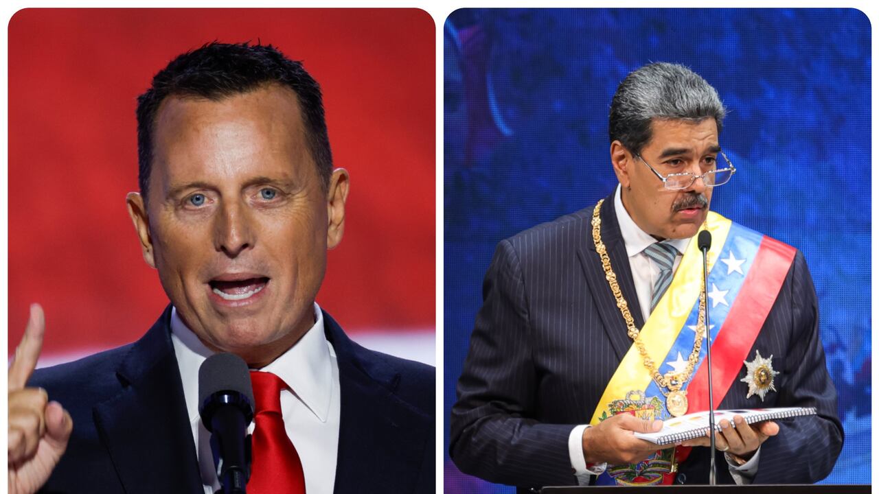 Richard Grenell y Nicolás Maduro