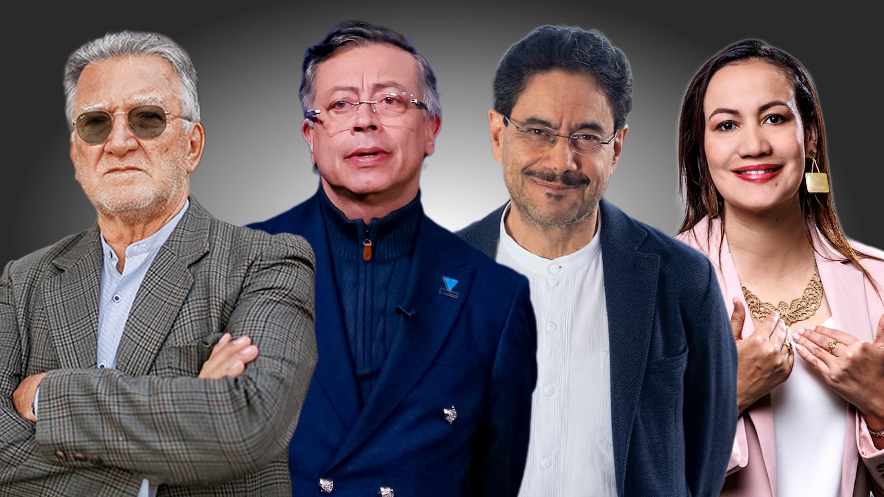 Dagoberto Quiroga, Gustavo Petro, Iván Cepeda y Carolina Corcho