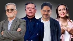 Dagoberto Quiroga, Gustavo Petro, Iván Cepeda y Carolina Corcho