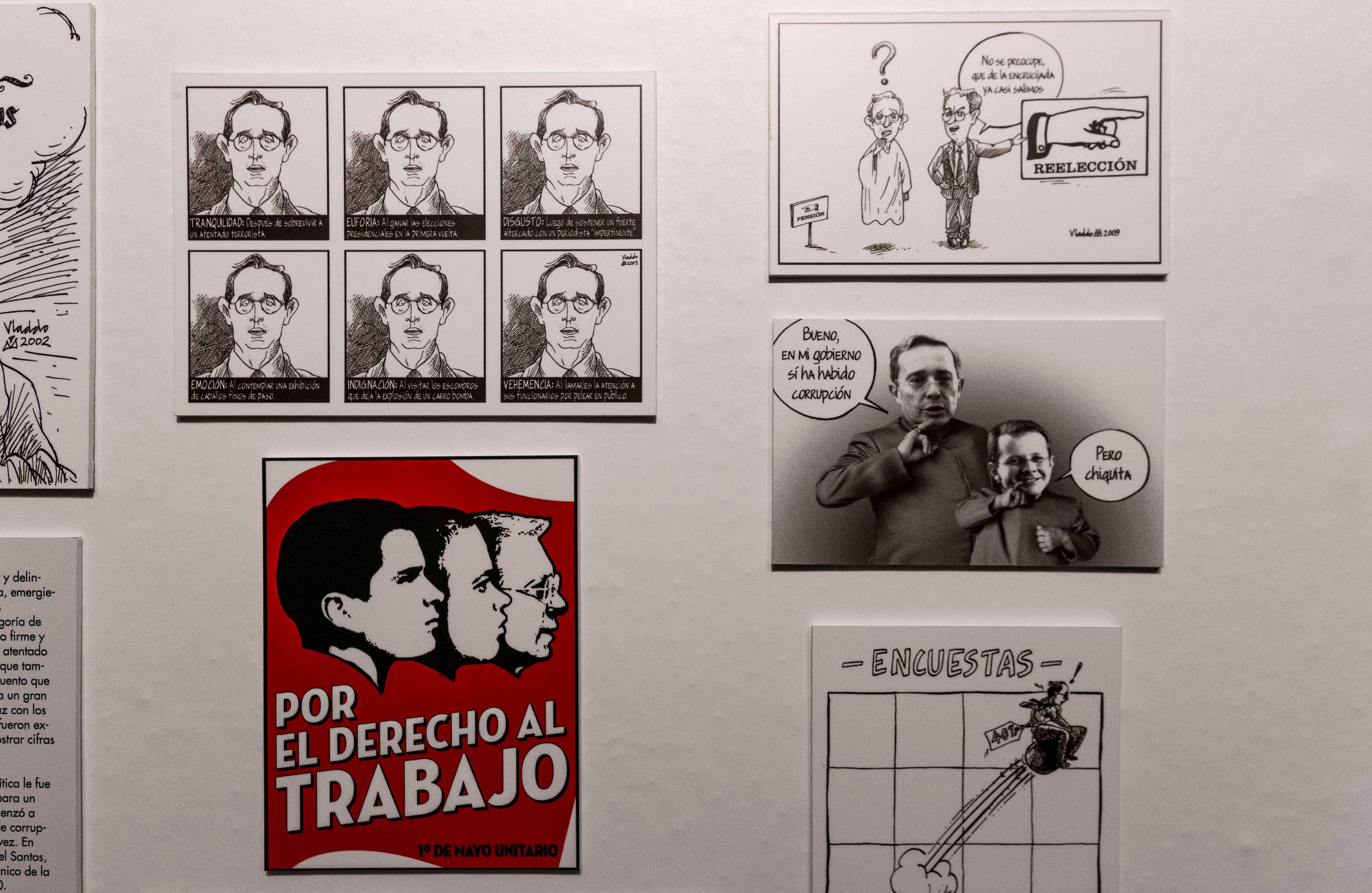 Álvaro Uribe, durante sus dos períodos presidenciales, también tuvo su cuota de caricaturas en la Vladdomanía de Semana. FOTO: Mauricio Flórez