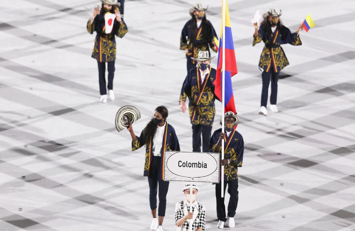 Delegación colombiana en los Juegos Olímpicos de Tokio 2020. Foto: Juegos Olímpicos Oficial.