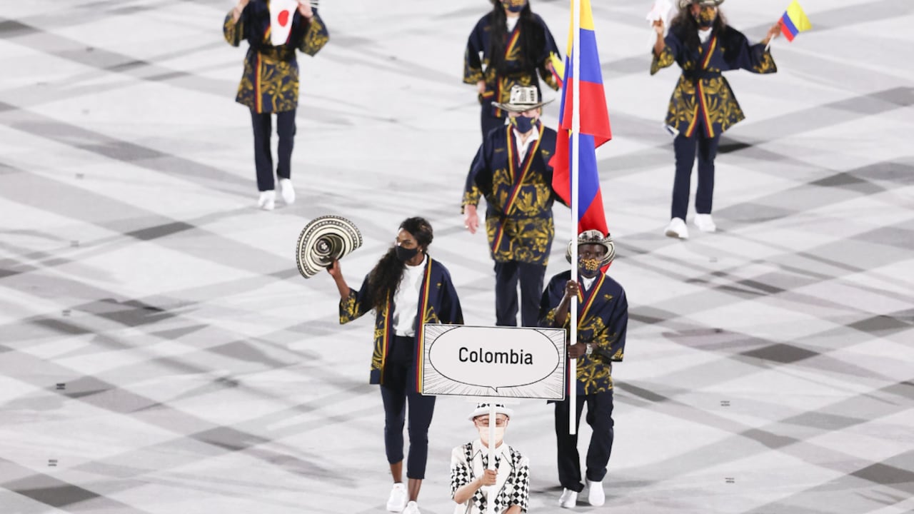 Delegación colombiana en los Juegos Olímpicos de Tokio 2020.