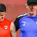 James Rodríguez en su primer entrenamiento con Al Rayyan