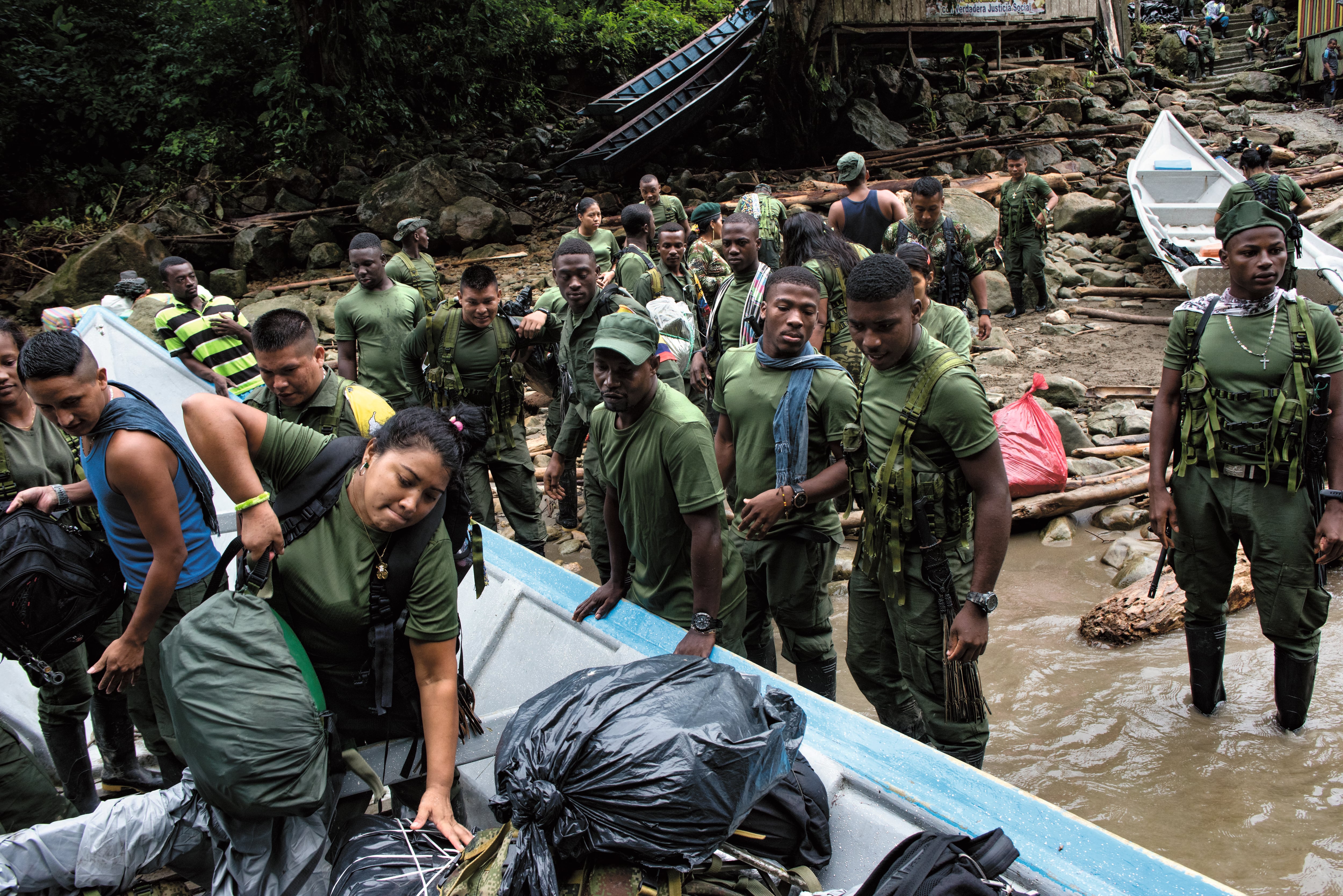 Foto de Stephen Ferry, en Colombia, del proceso de desmovilización de las FARC en 2017.
