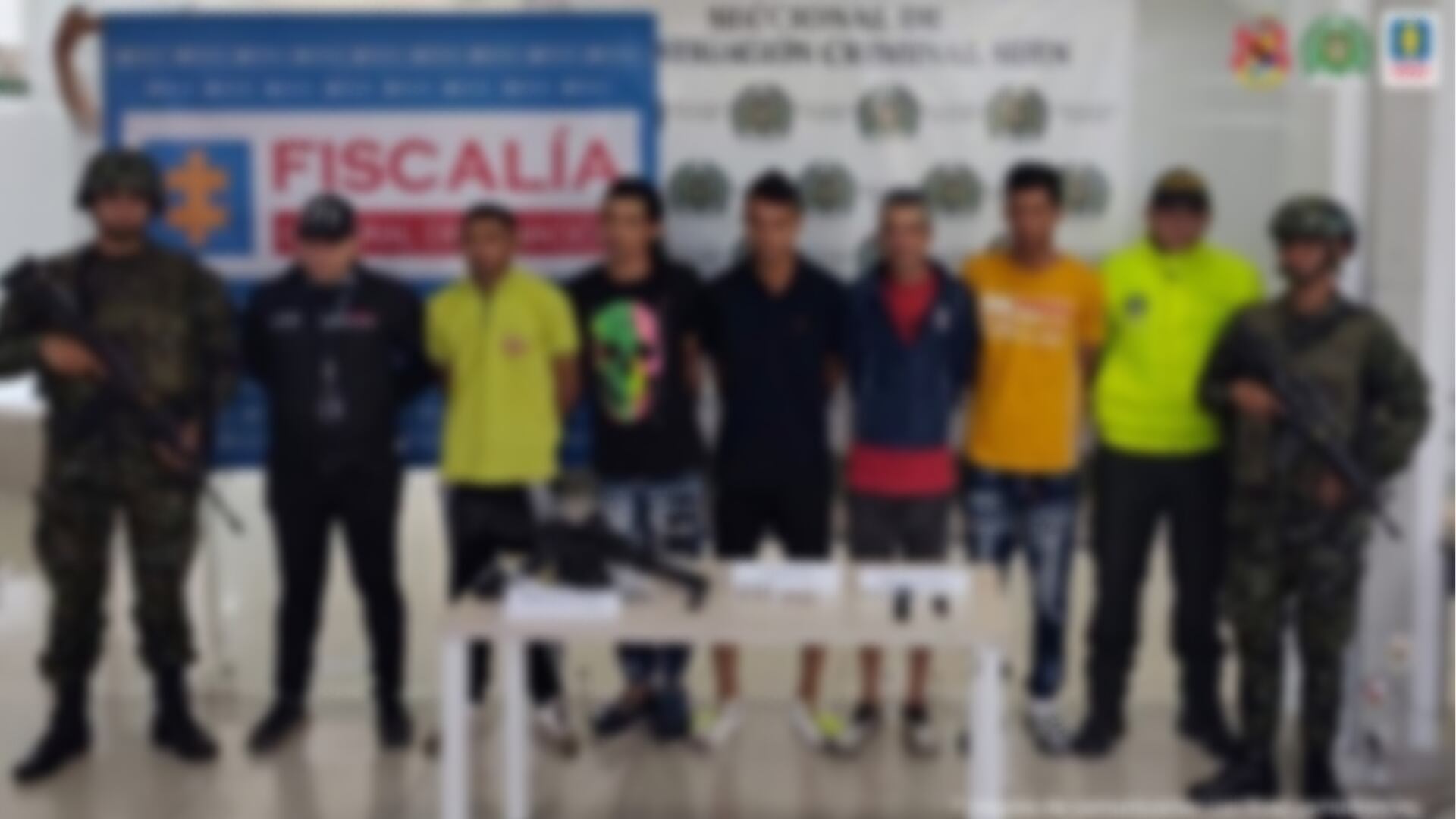 Supuestos integrantes de las Autodefensas Unidas de Colombia y Venezuela.