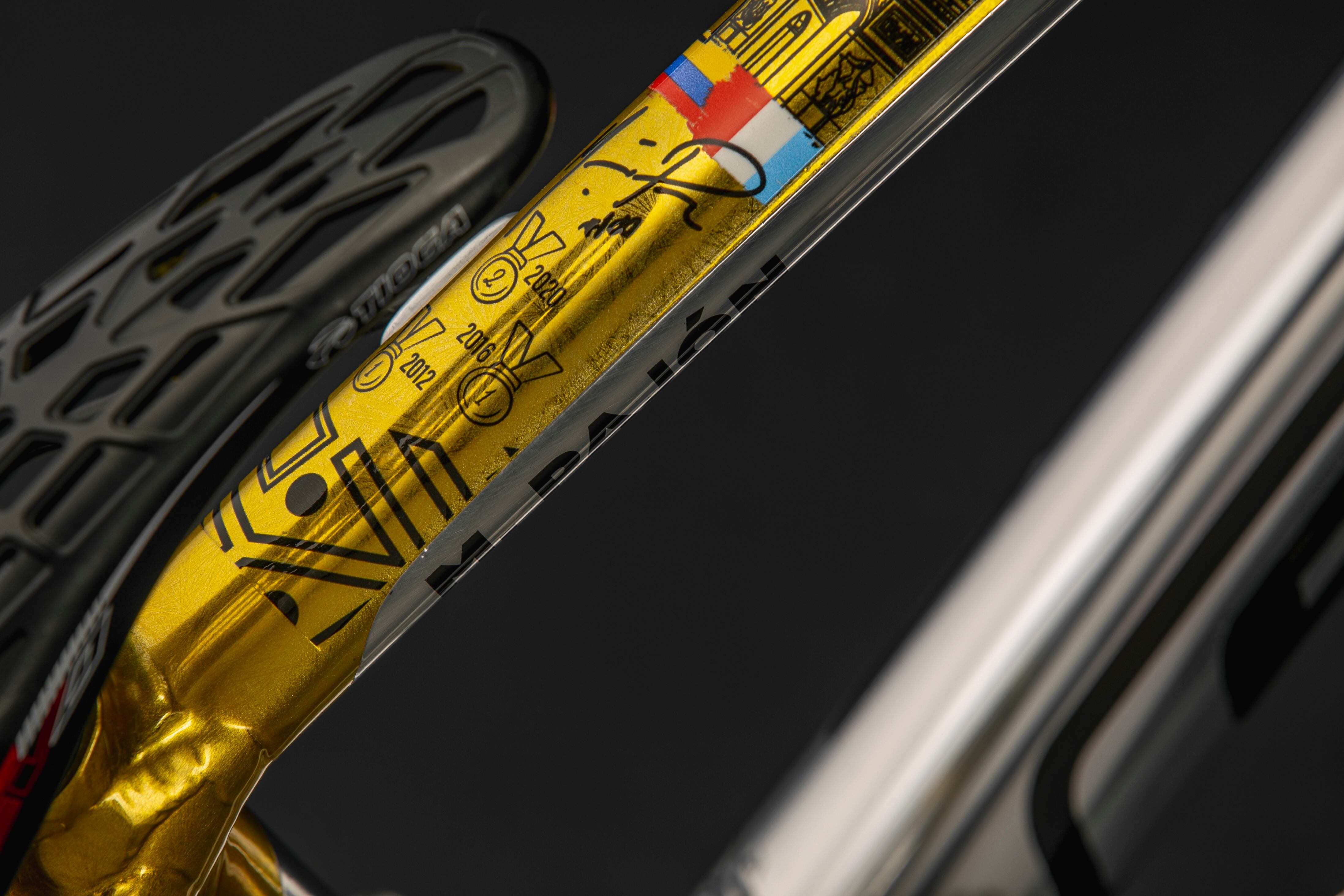 Los detalles del marco que utilizará Mariana Pajón en los Juegos Olímpicos de París.