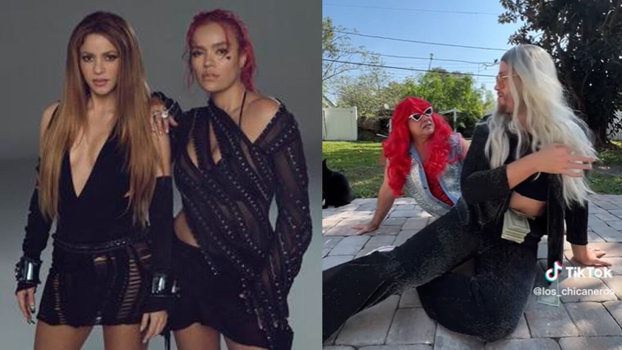 TQG ya tiene parodia en Tik Tiok de cuenta de Los chicaneros. Fotos: YouTube Karol G - Tik Tok @los_chicaneros.