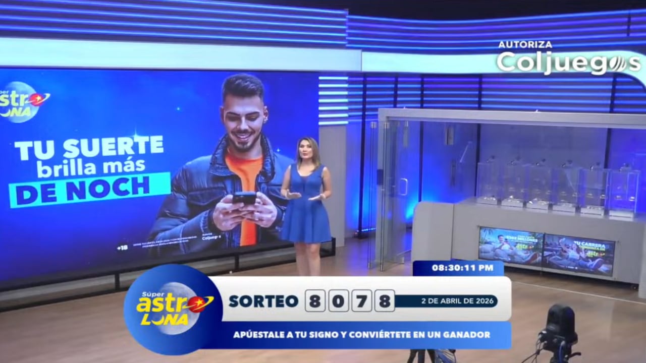 Super Astro Luna de este 2 de abril. 8078 fue el sorteo que se realizó el jueves festivo de Semana Santa