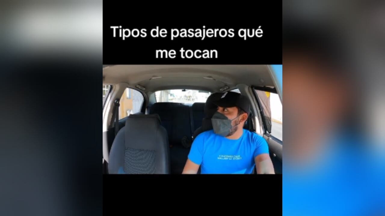 En el video se muestra el regaño que le dio una pasajera, luego de que este le llevó el celular, el mismo que había dejado por error en el carro cuando se bajó.