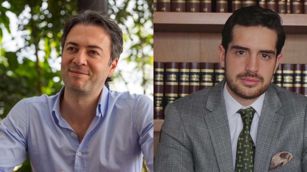 Daniel Quintero, alcalde de Medellín y Juan José Lafaurie, el hijo de la senadora María Fernanda Cabal.