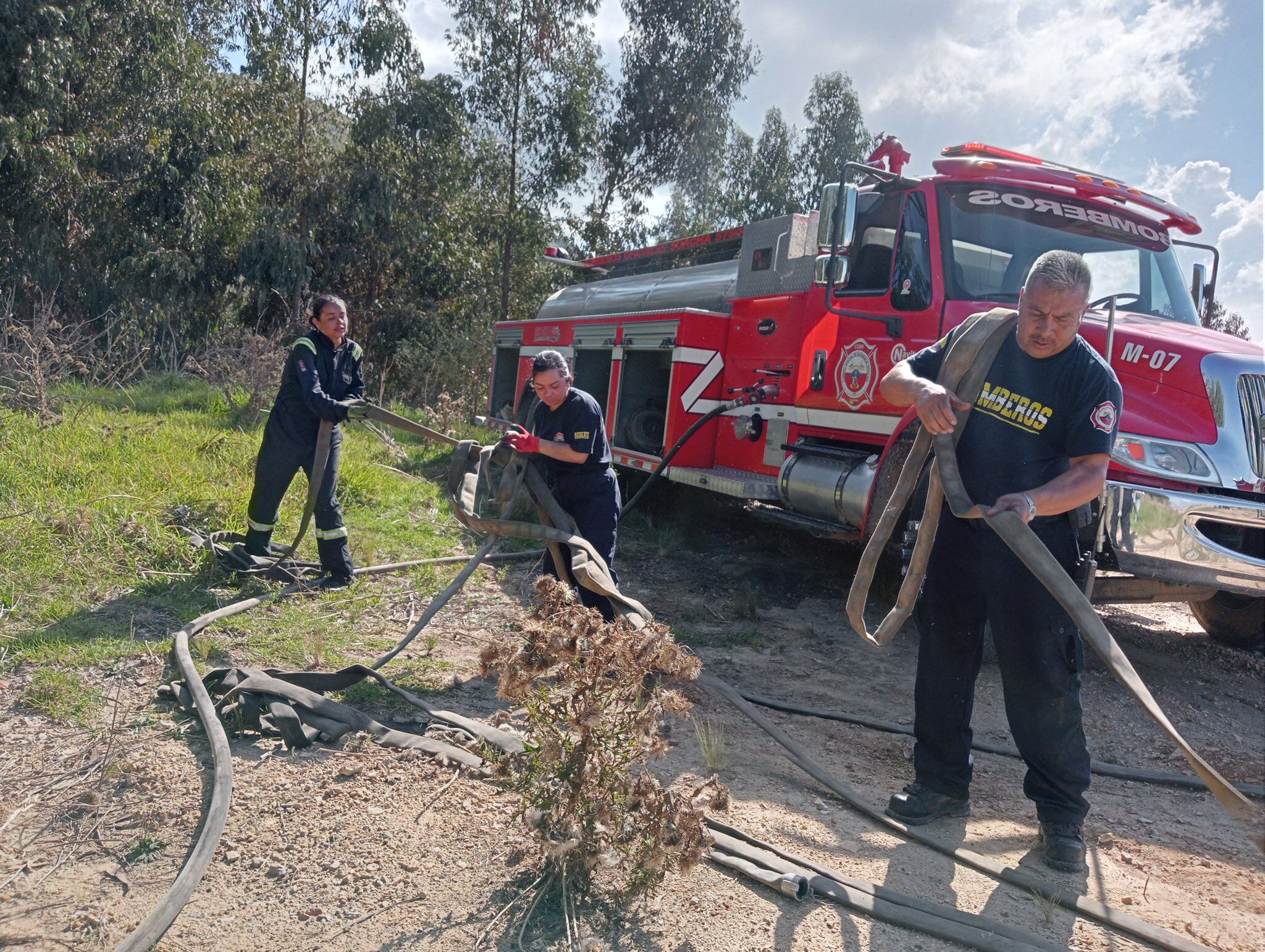 Incendio forestal se registró este sábado en Soacha