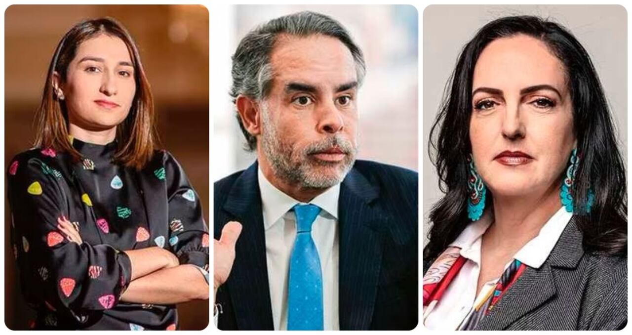 Laura Sarabia, Armando Benedetti y María Fernanda Cabal.