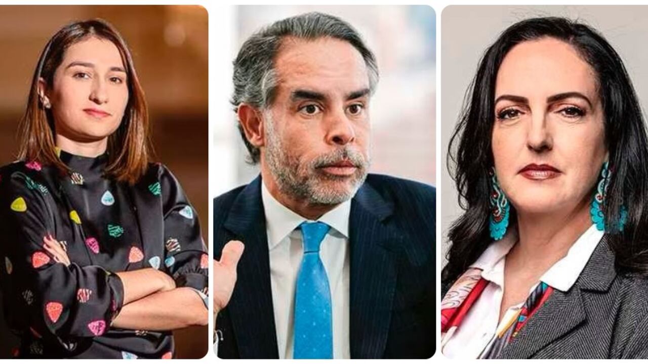 Laura Sarabia, Armando Benedetti y María Fernanda Cabal.