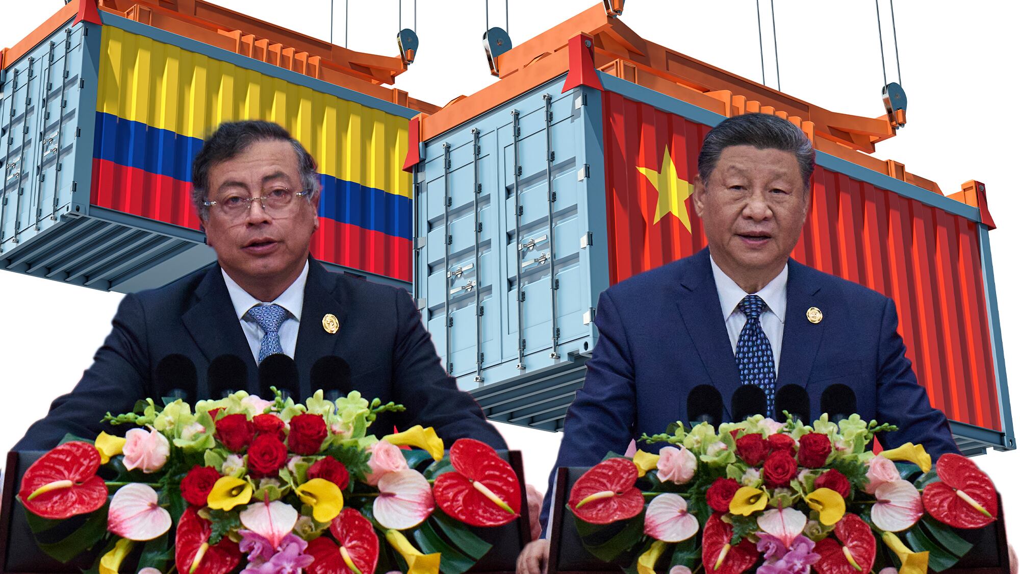 Xi Jinping, Gustavo Petro ruta seda