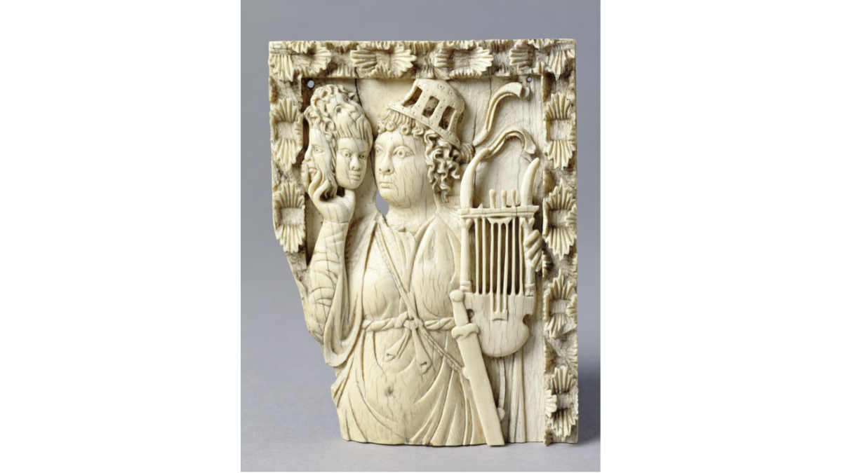 Relieve de Trier con pantomimo y máscaras. Ingrid Geske/Antikensammlung der Staatlichen Museen zu Berlin - Preußischer Kulturbesitz, CC BY-SA