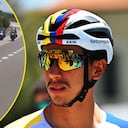Egan Bernal se pinchó en su ataque por la escapada del Tour de Francia.