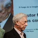 MADRID, SPAIN - APRIL 11: The writer Mario Vargas Llosa participates in the cycle 'El fuego de la imaginacion', at the Cervantes Institute, on 11 April, 2023 in Madrid, Spain. To celebrate Vargas Llosa's literary work, the Cervantes Institute has invited a group of Latin American writers to discuss some of the central themes of his work. (Photo By Carlos Lujan/Europa Press via Getty Images)