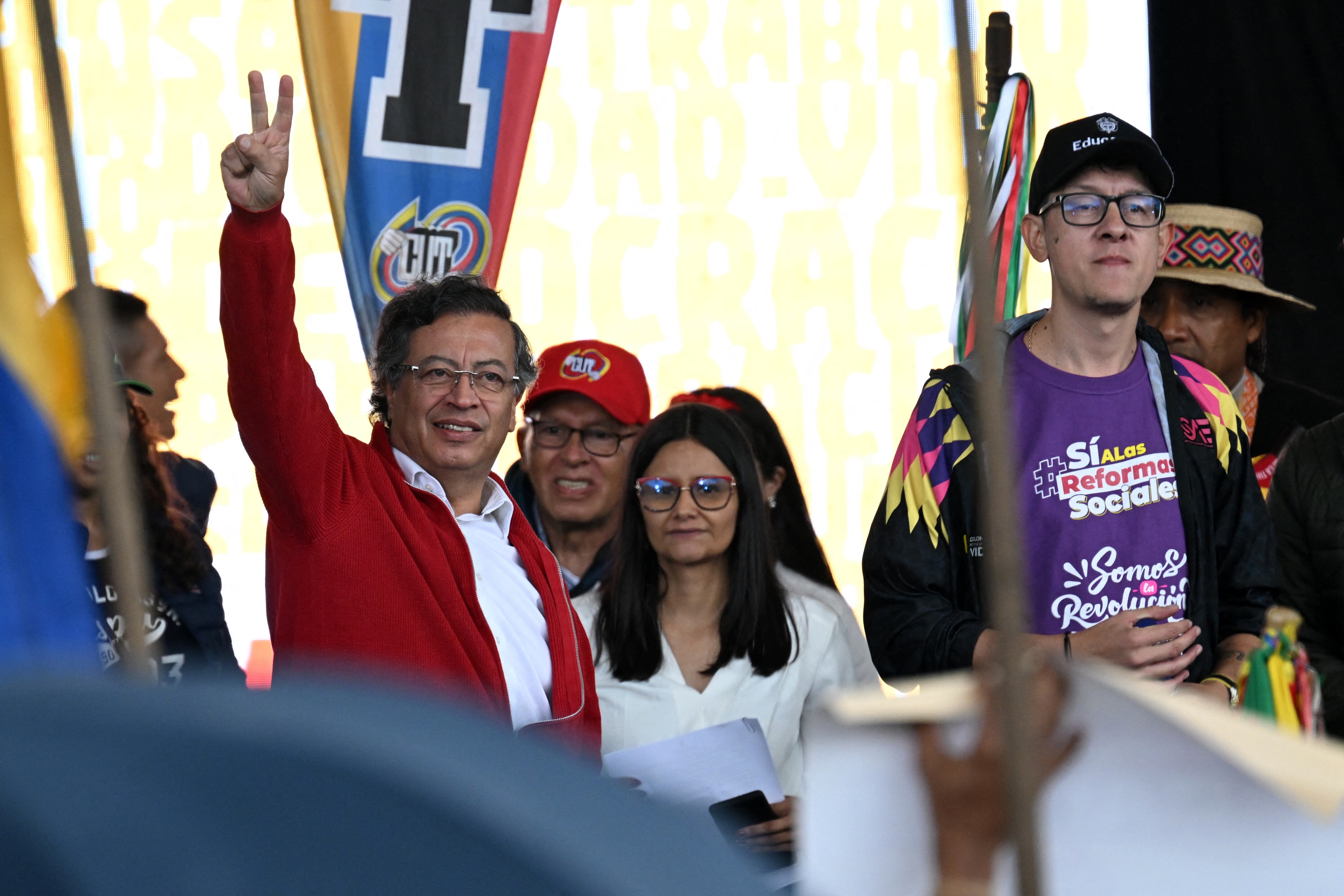 Marcha 18 marzo 2225 Gustavo Petro Plaza de Bolivar