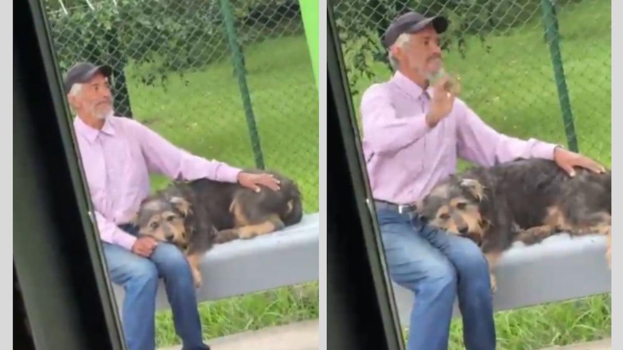 Persona mayor a la que le negaron el ingreso a un bus por viajar con su perro.