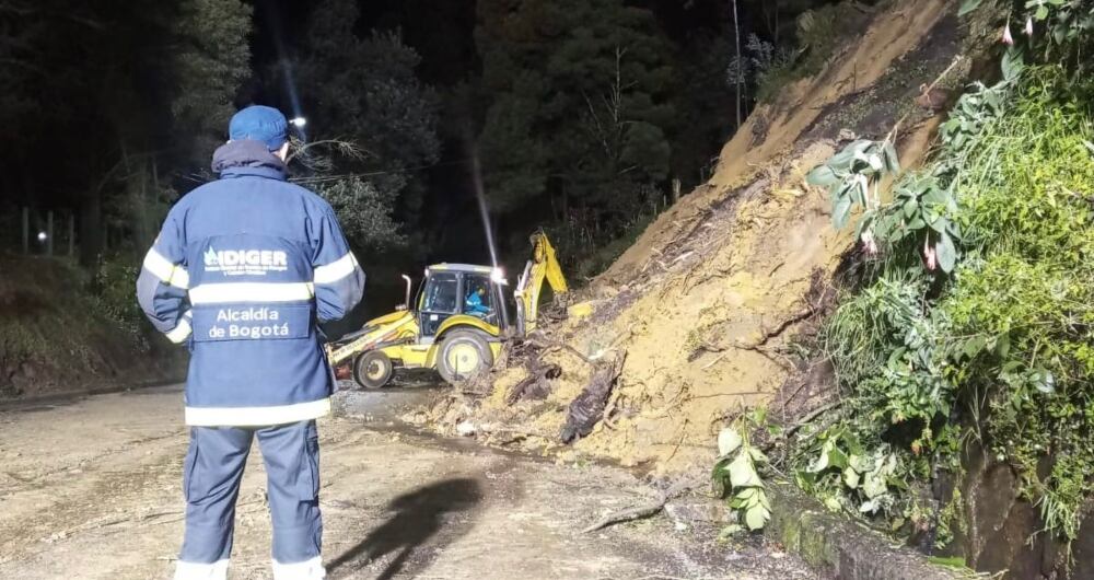 Las lluvias en Bogotá generaron remoción en masa, caída de rocas y volcamiento de árboles en varios sectores de la ciudad. Imagen de referencia.
