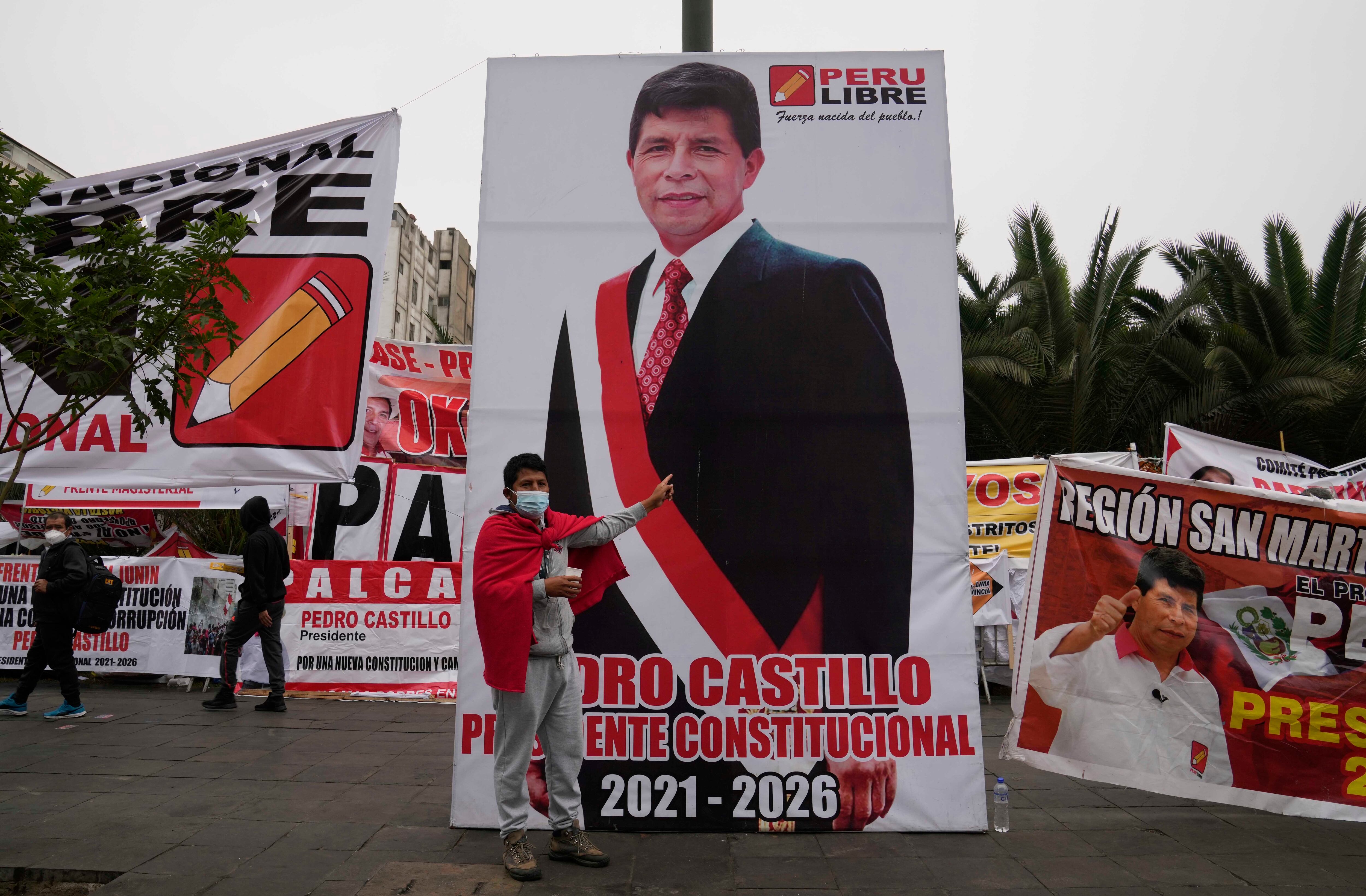 Pedro Castillo. (AP Photo/Martin Mejia)