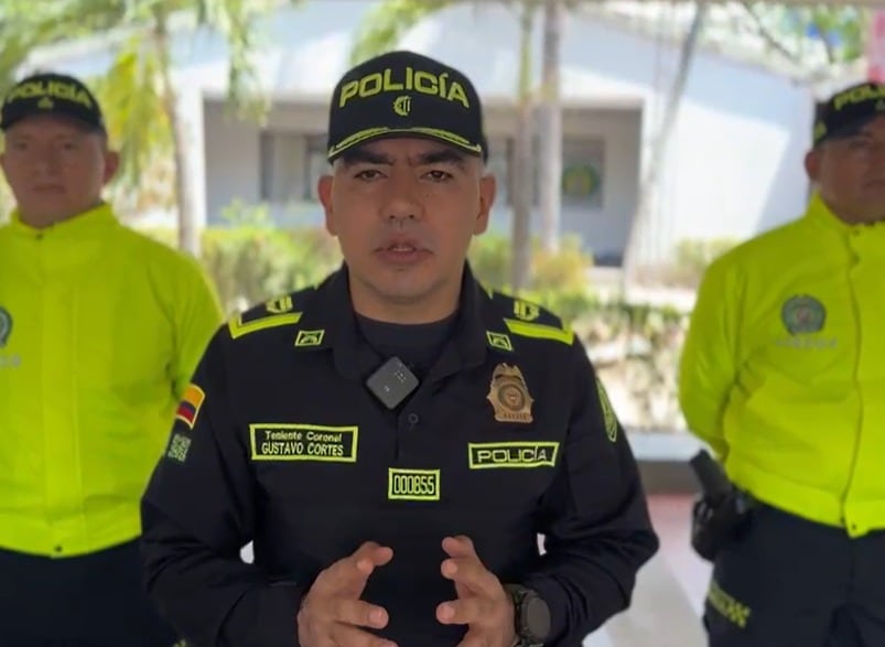 Teniente coronel Gustavo Adolfo Cortes Moya comandante distrito Alto Magdalena.