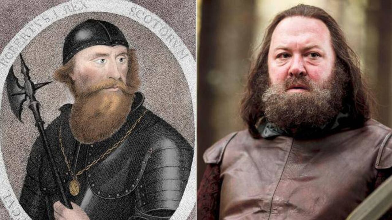 Robert Bruce (que fue rey de Escocia de 1306 a 1329) y Robert Baratheon son notablemente similares.