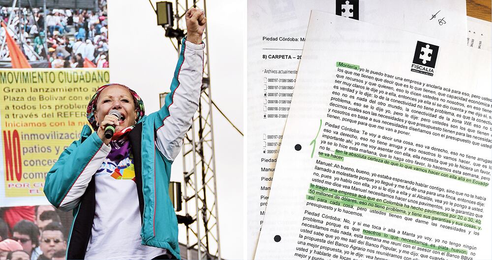   SEMANA conoció interceptaciones telefónicas a la senadora que hoy hacen parte de la investigación que se le adelanta por la Farcpolítica.