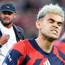 Vincent Kompany y Luis Díaz. El guajiro reveló las exigencias que le hace el DT del Bayern Múnich