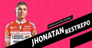 Jhonatan Restrepo, ciclista de Pácora (Caldas) que corre para el Androni.