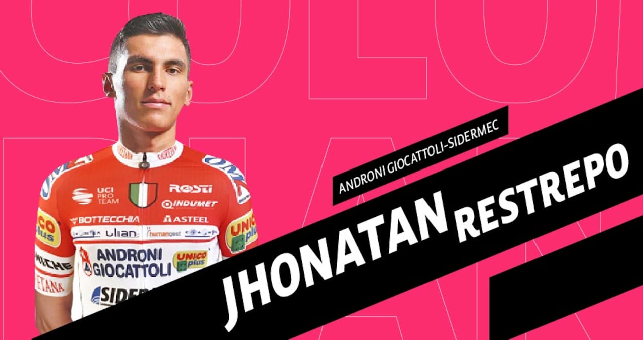 Jhonatan Restrepo, ciclista de Pácora (Caldas) que corre para el Androni.